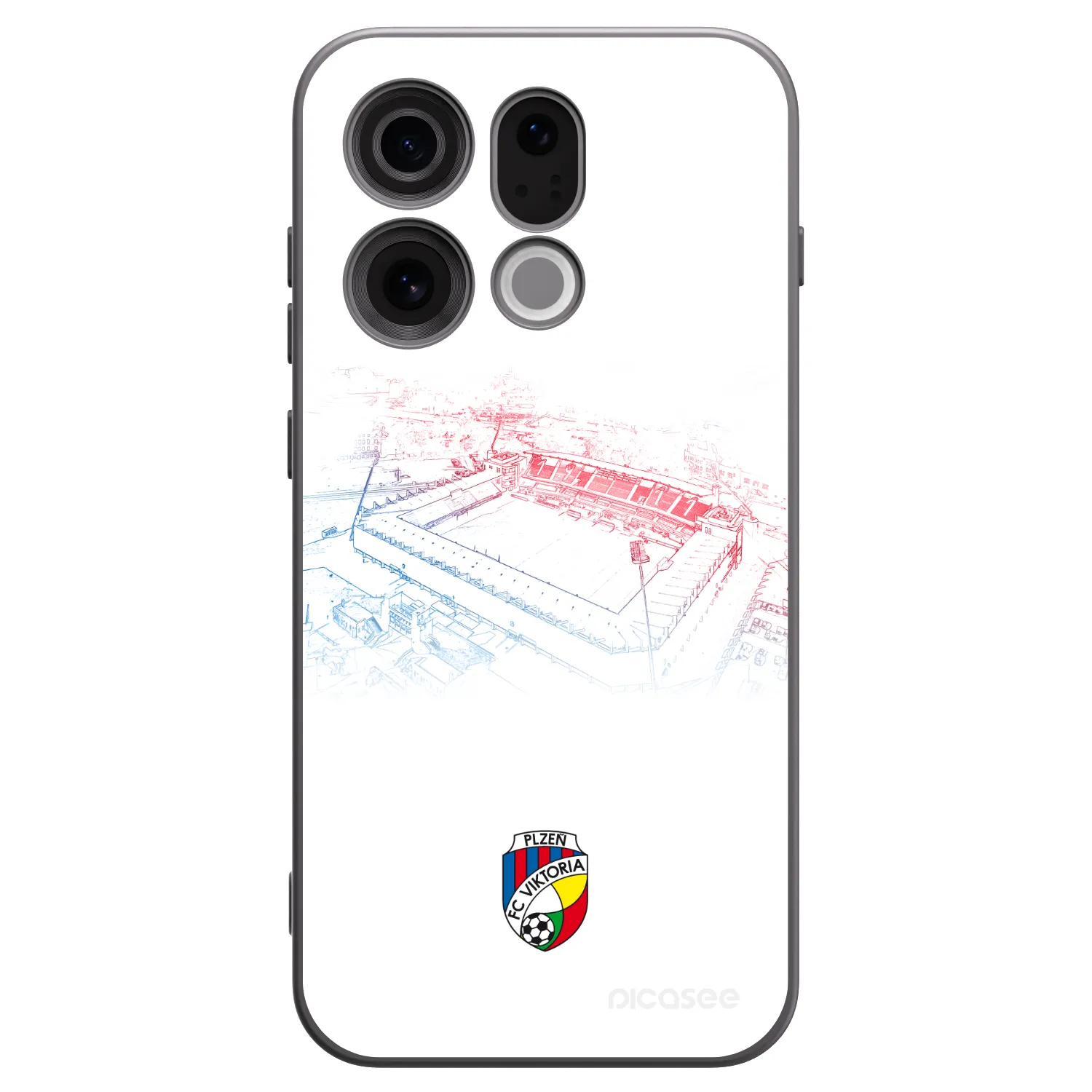 Picasee silikonový černý obal pro OPPO Find X9 - FC Viktoria Plzeň C