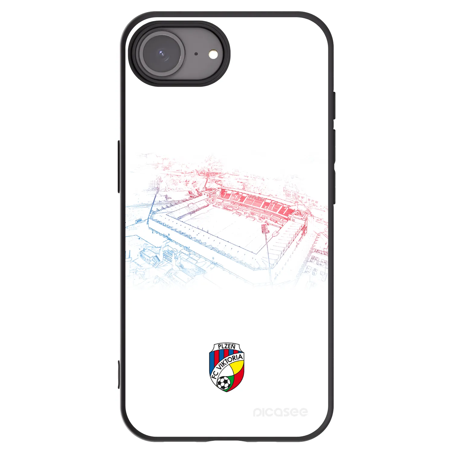 Picasee silikonový černý obal pro Apple iPhone 17e - FC Viktoria Plzeň C