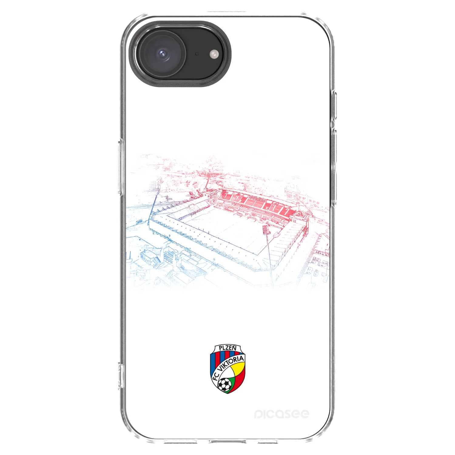 Picasee silikonový průhledný obal pro Apple iPhone 17e - FC Viktoria Plzeň C
