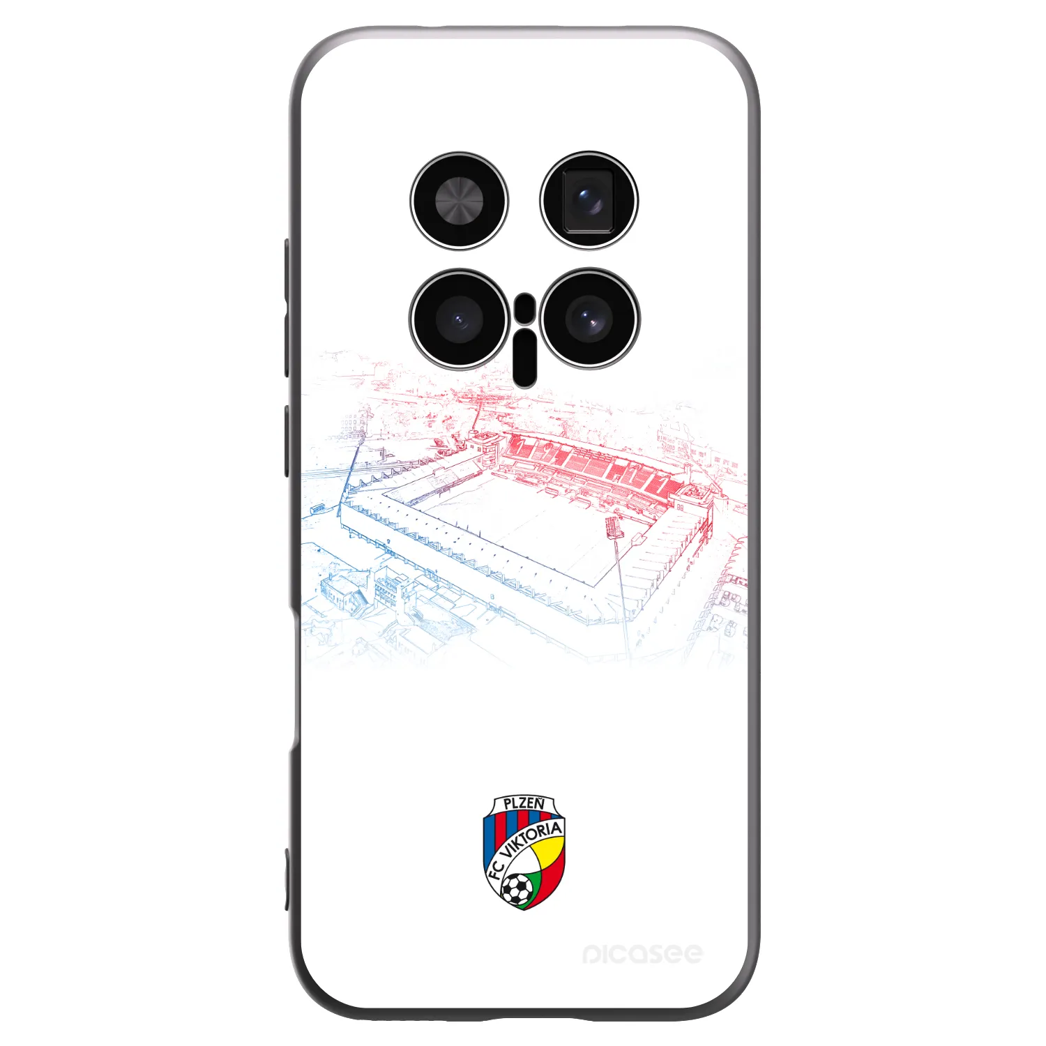 Picasee silikonový černý obal pro Honor Magic8 Pro 5G - FC Viktoria Plzeň C