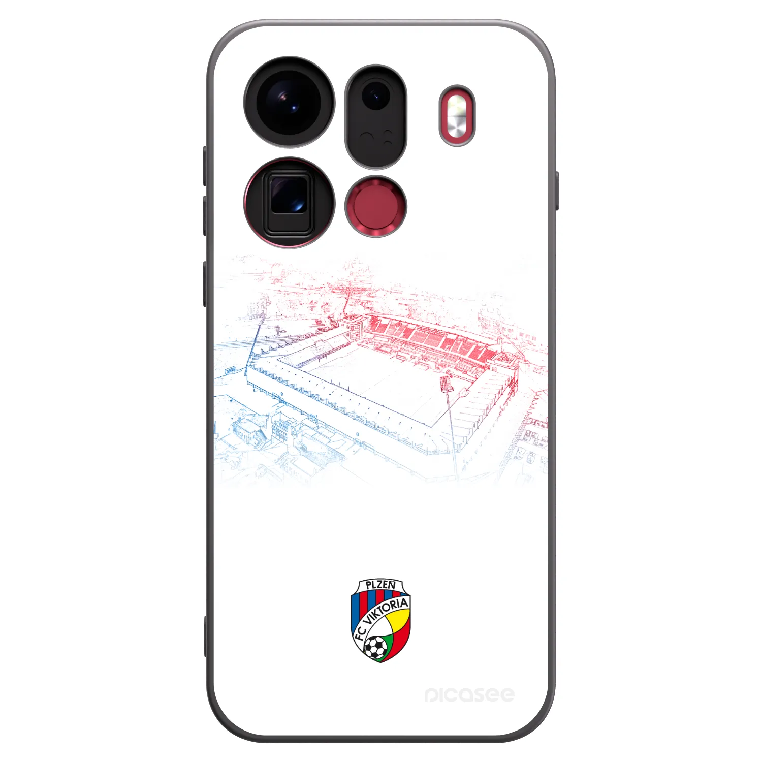 Picasee silikonový černý obal pro OPPO Find X9 Pro - FC Viktoria Plzeň C