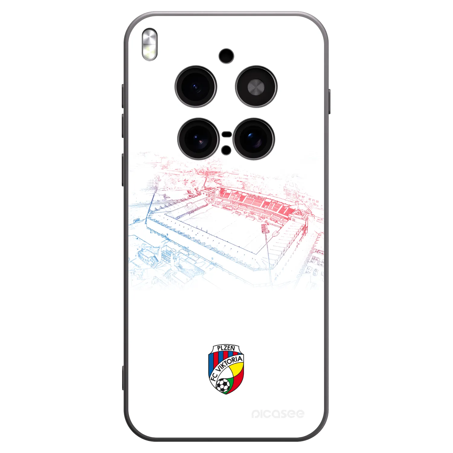 Picasee silikonový černý obal pro Vivo X300 Pro - FC Viktoria Plzeň C