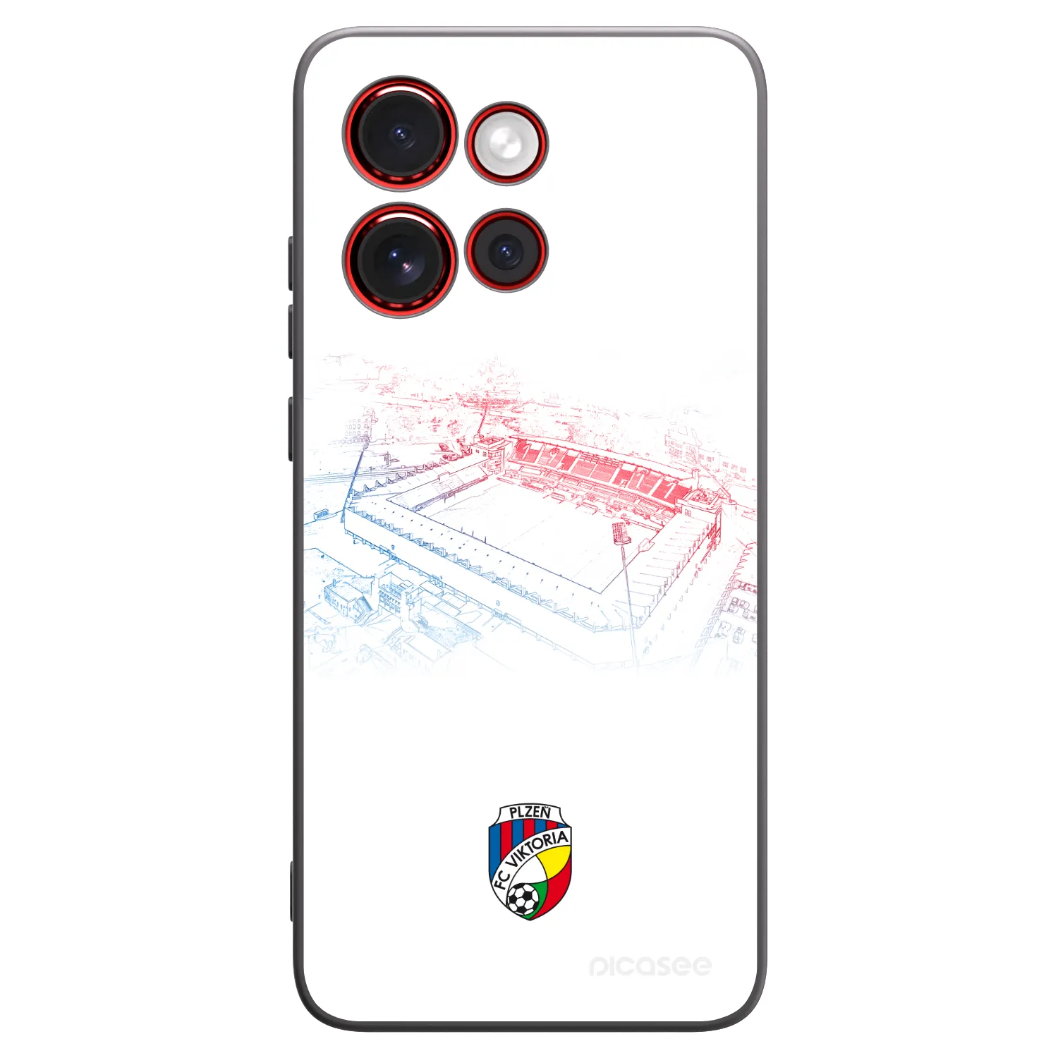 Picasee silikonový černý obal pro Motorola Edge 60 Neo 5G - FC Viktoria Plzeň C