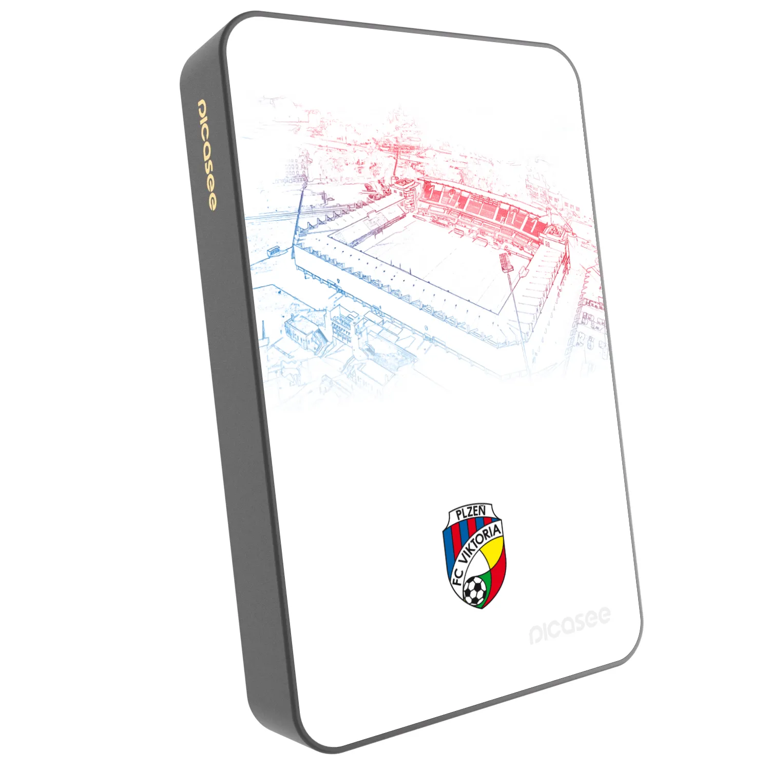 Picasee Powerbanka s MagSafe 10 000 mAh Šedá - FC Viktoria Plzeň C