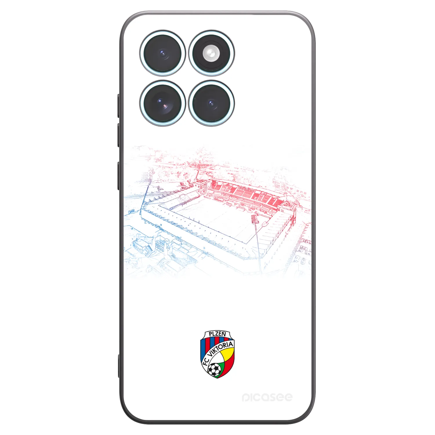 Picasee silikonový černý obal pro Motorola Edge 70 Fusion - FC Viktoria Plzeň C