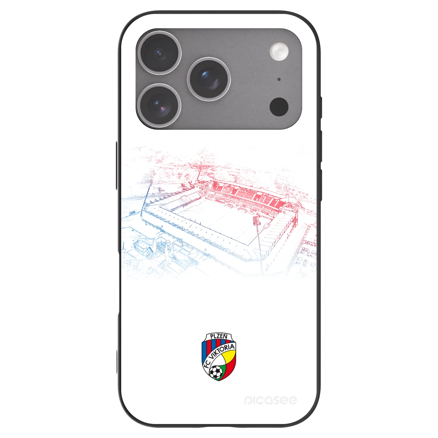 Picasee silikonový černý obal pro Apple iPhone 18 Pro - FC Viktoria Plzeň C
