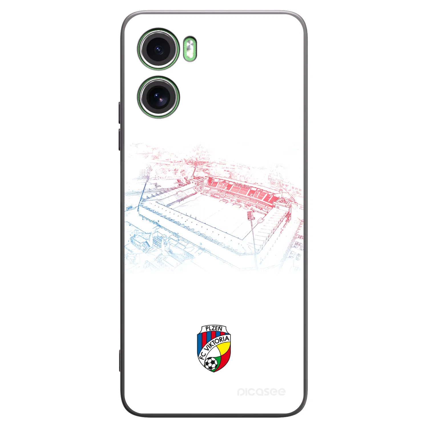 Picasee silikonový černý obal pro Motorola Moto G06 - FC Viktoria Plzeň C