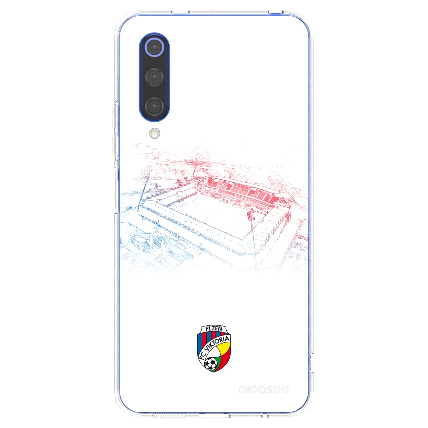 Picasee silikonový průhledný obal pro Xiaomi Mi 9 SE - FC Viktoria Plzeň C