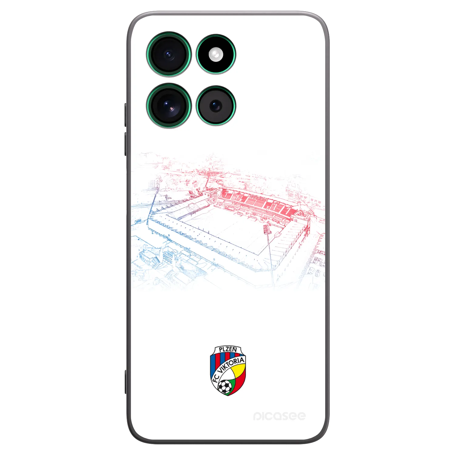 Picasee silikonový černý obal pro Motorola Moto G57 Power - FC Viktoria Plzeň C