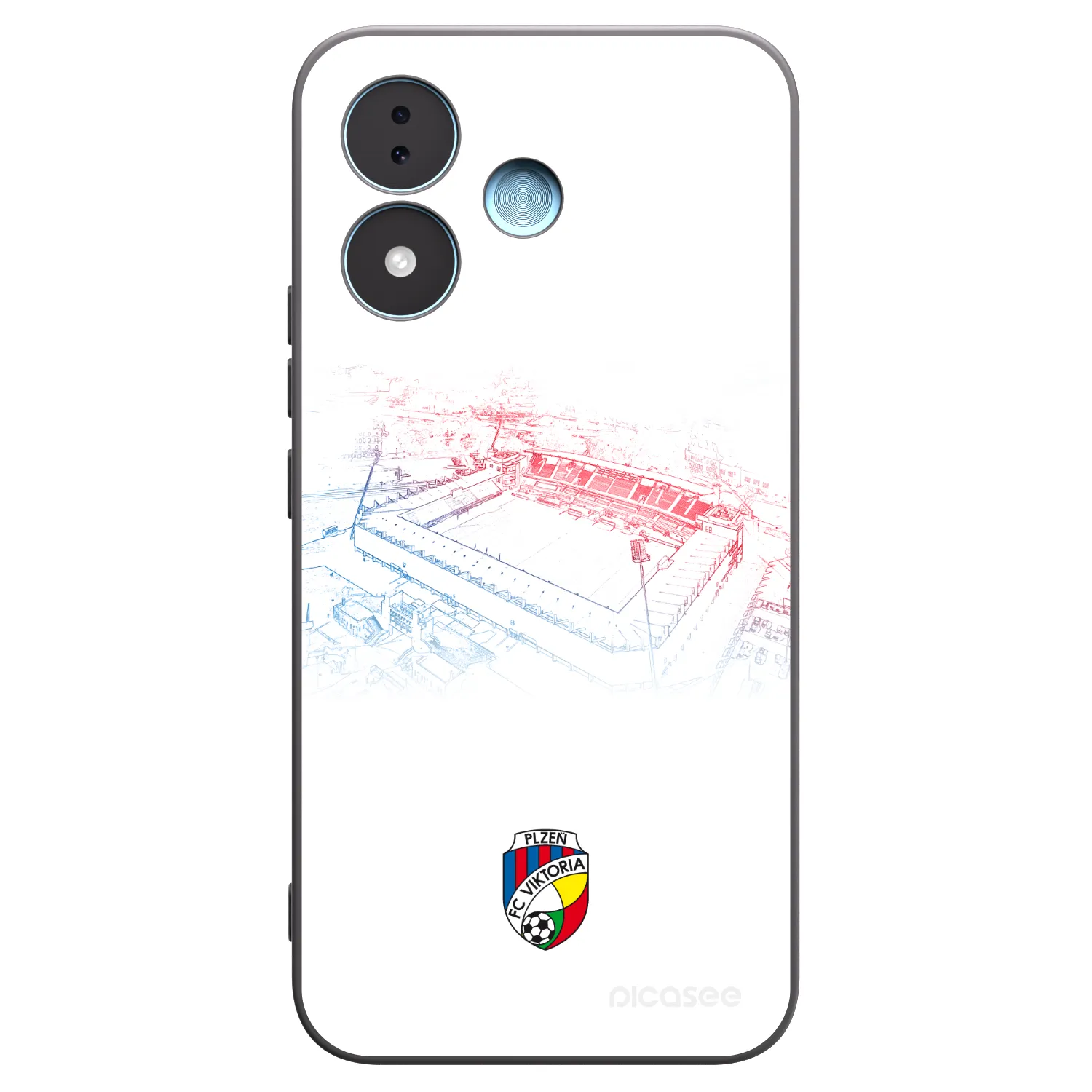 Picasee silikonový černý obal pro Xiaomi Redmi Note 17 5G - FC Viktoria Plzeň C
