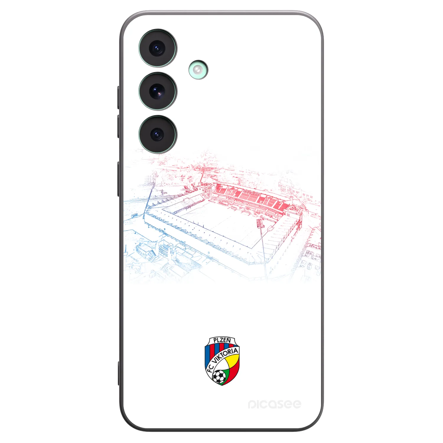 Picasee silikonový černý obal pro Samsung Galaxy S26 FE - FC Viktoria Plzeň C