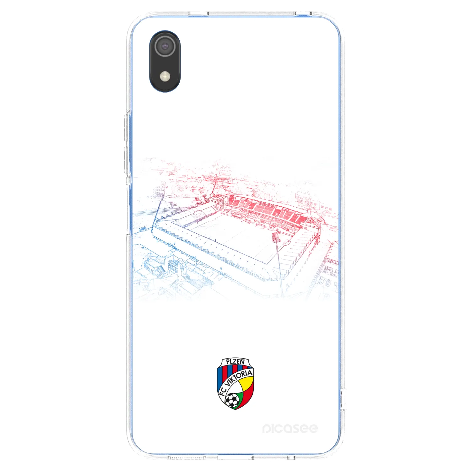 Picasee silikonový průhledný obal pro Xiaomi Redmi 7A - FC Viktoria Plzeň C