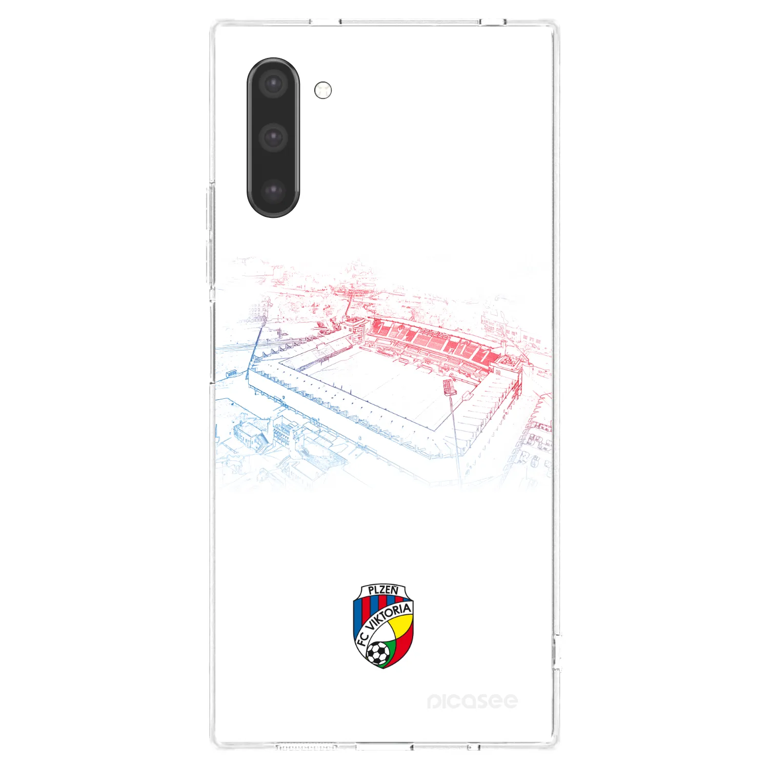 Picasee silikonový průhledný obal pro Samsung Galaxy Note 10 N970F - FC Viktoria Plzeň C