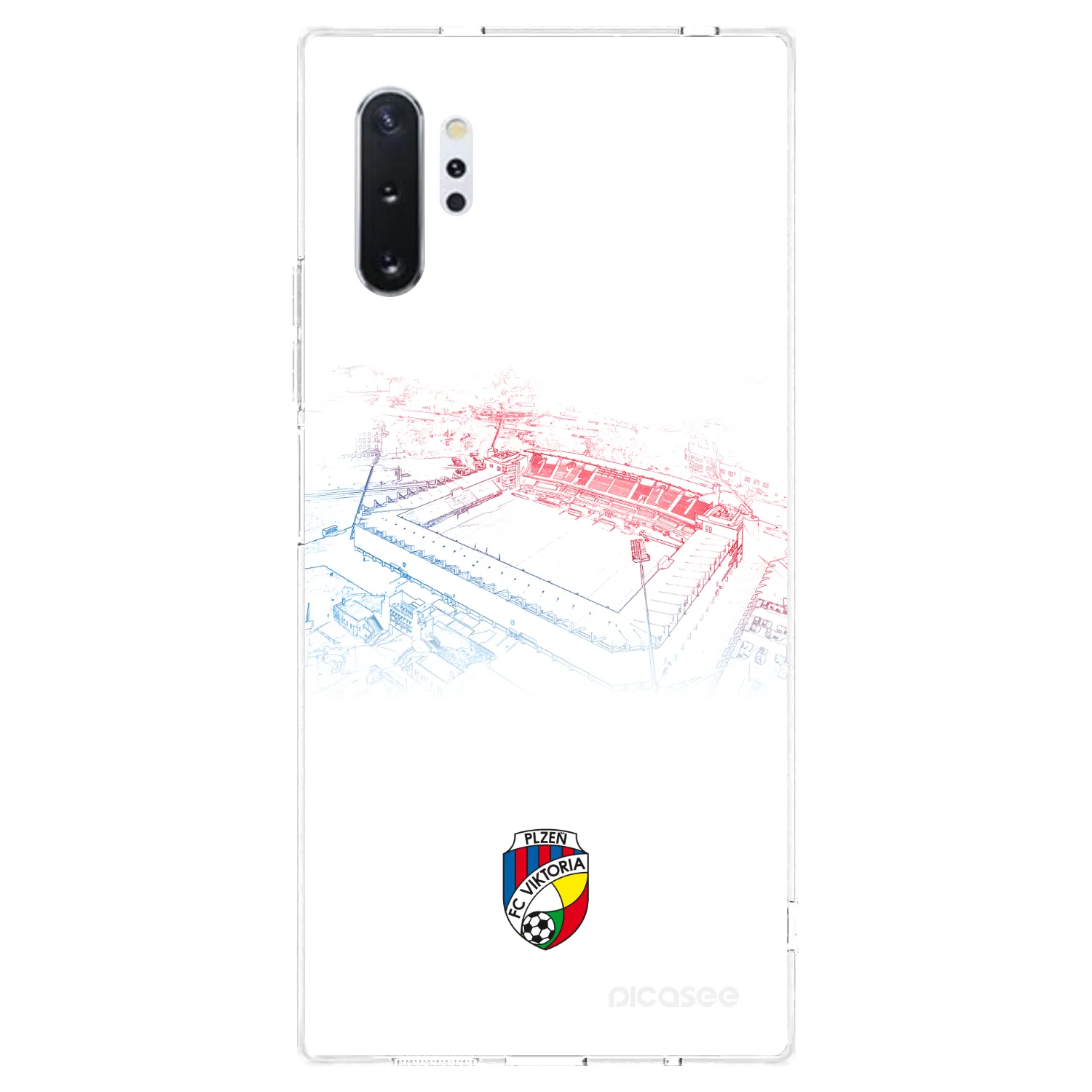 Picasee silikonový průhledný obal pro Samsung Galaxy Note 10+ N975F - FC Viktoria Plzeň C