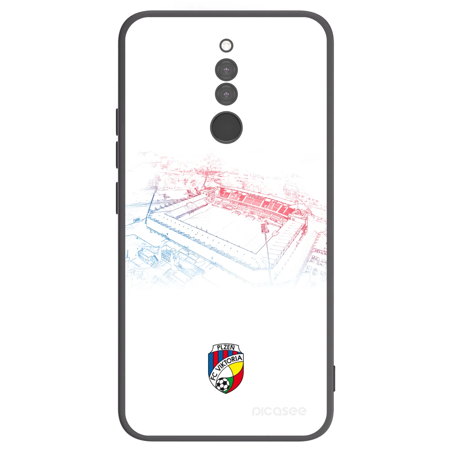 Picasee silikonový černý obal pro Xiaomi Redmi 8 - FC Viktoria Plzeň C