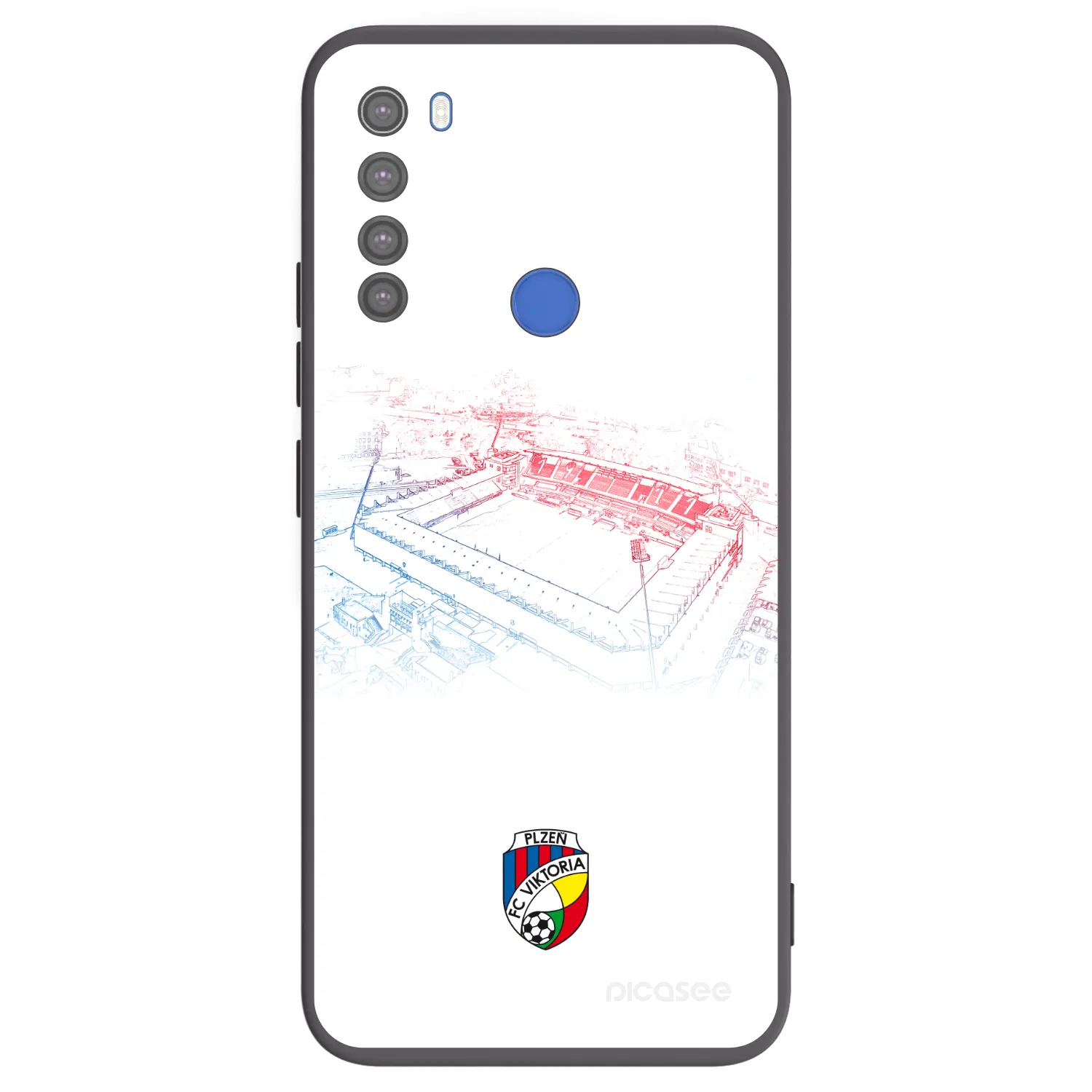Picasee silikonový černý obal pro Xiaomi Redmi Note 8T - FC Viktoria Plzeň C