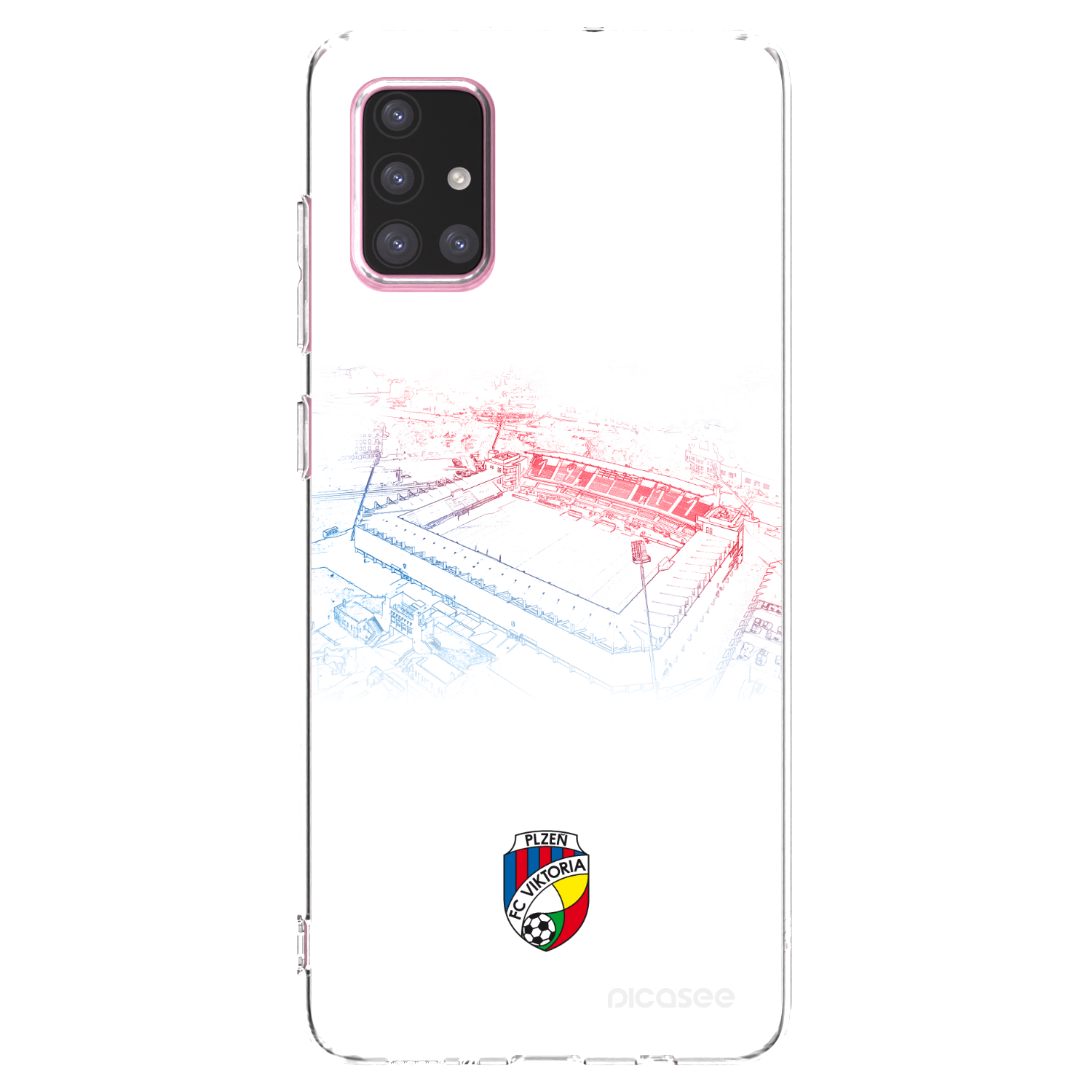 Picasee silikonový průhledný obal pro Samsung Galaxy A71 A715F - FC Viktoria Plzeň C