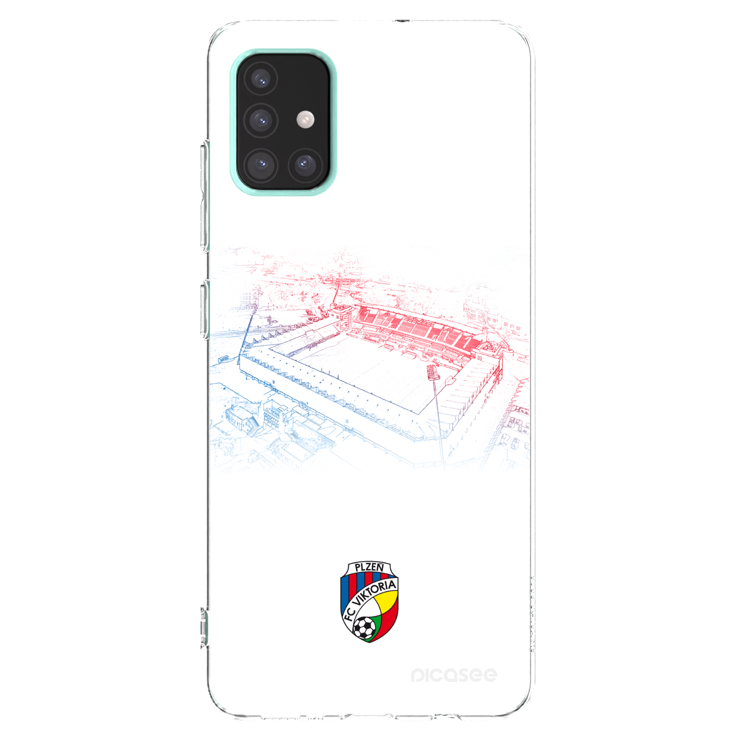 Picasee silikonový průhledný obal pro Samsung Galaxy A51 A515F - FC Viktoria Plzeň C