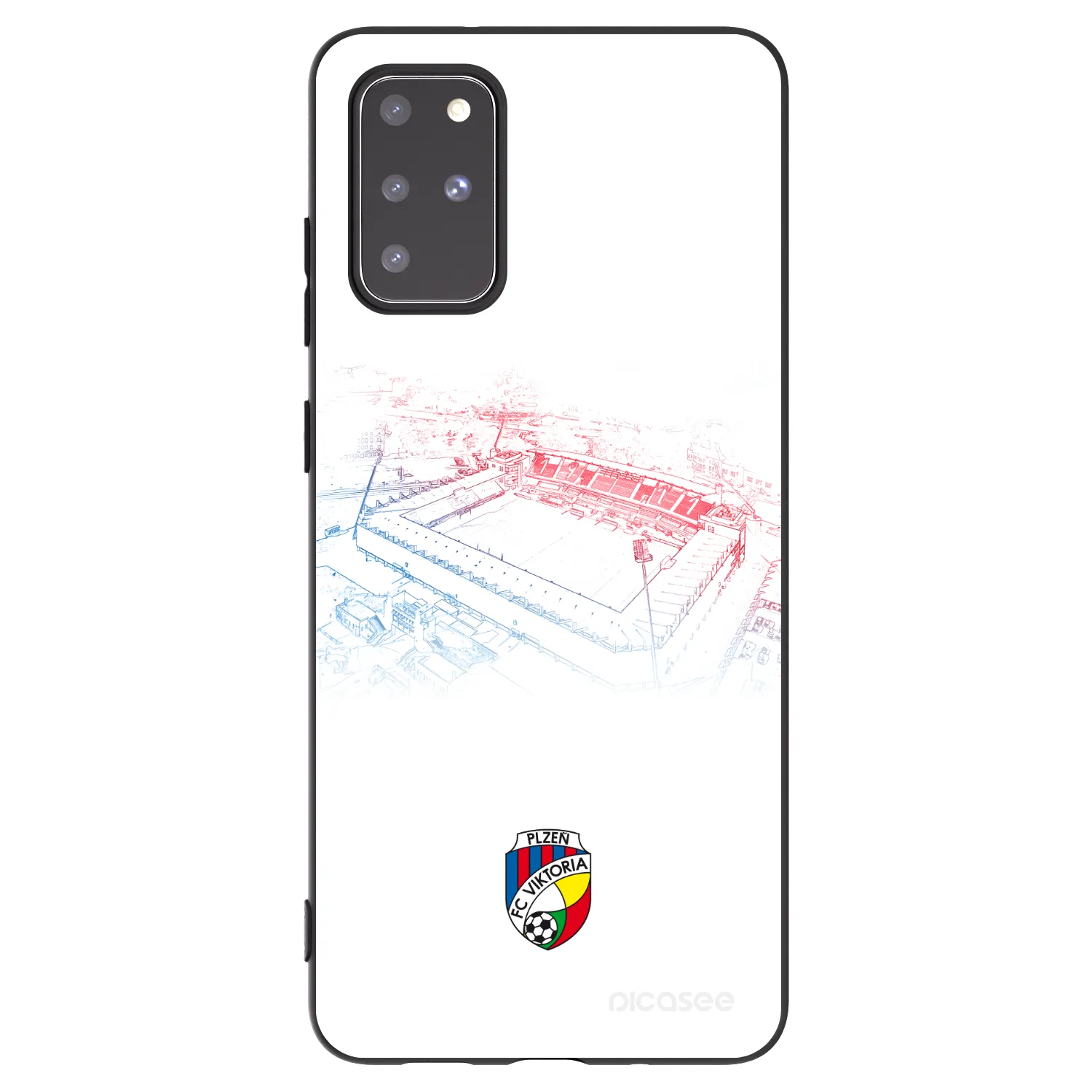 Picasee silikonový černý obal pro Samsung Galaxy S20+ G985F - FC Viktoria Plzeň C