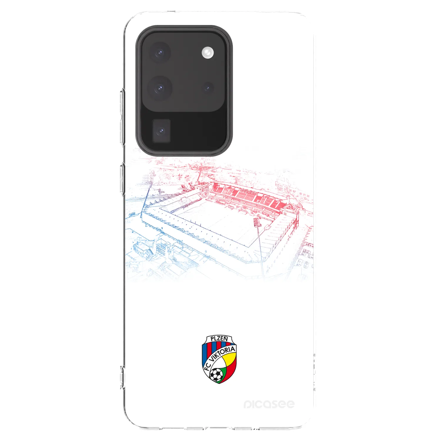 Picasee silikonový průhledný obal pro Samsung Galaxy S20 Ultra 5G G988F - FC Viktoria Plzeň C