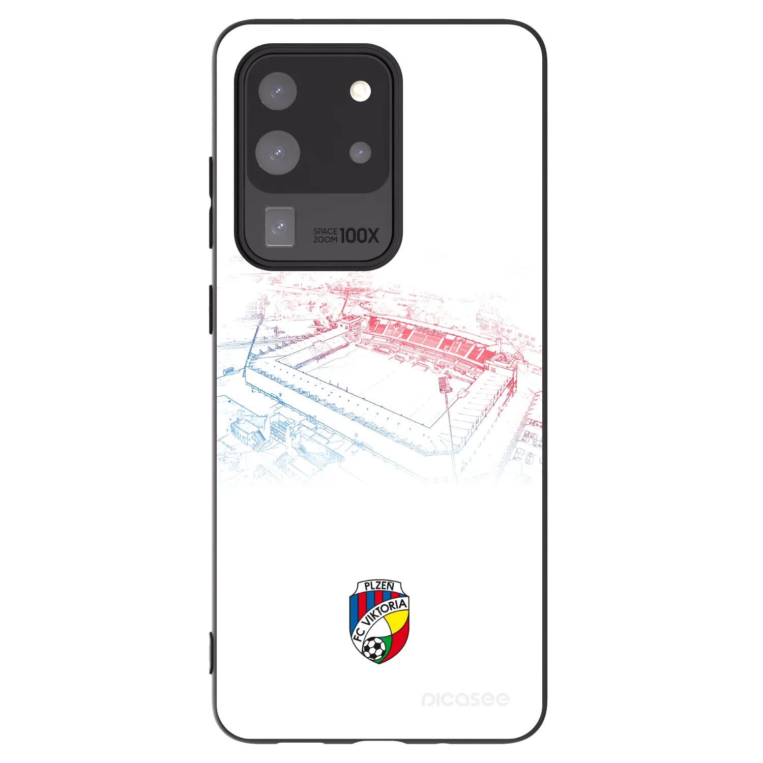 Picasee silikonový černý obal pro Samsung Galaxy S20 Ultra 5G G988F - FC Viktoria Plzeň C