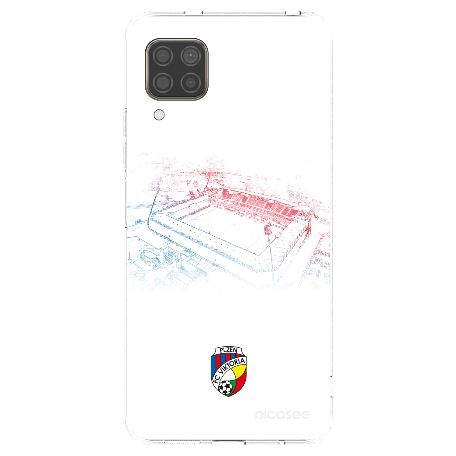 Picasee silikonový průhledný obal pro Huawei P40 Lite - FC Viktoria Plzeň C