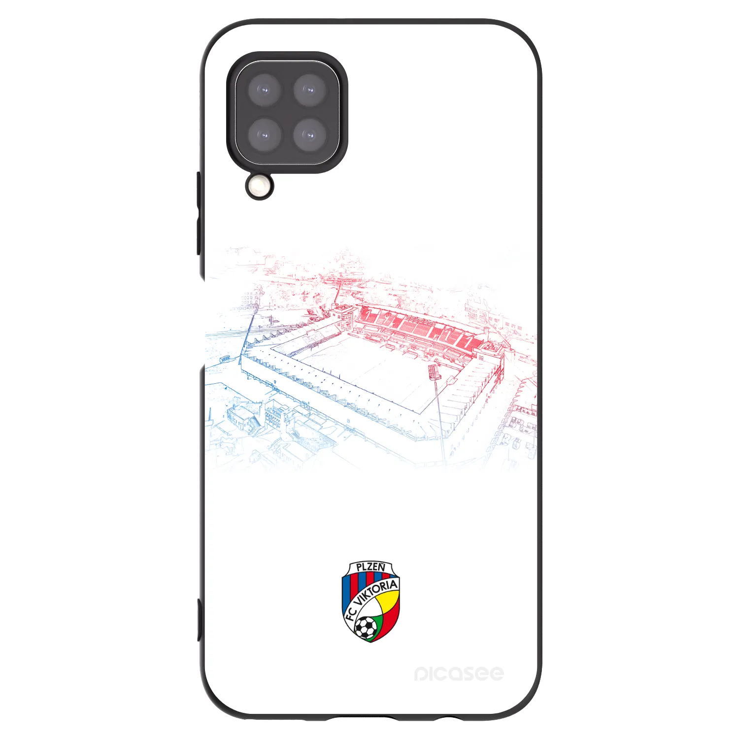 Picasee silikonový černý obal pro Huawei P40 Lite - FC Viktoria Plzeň C