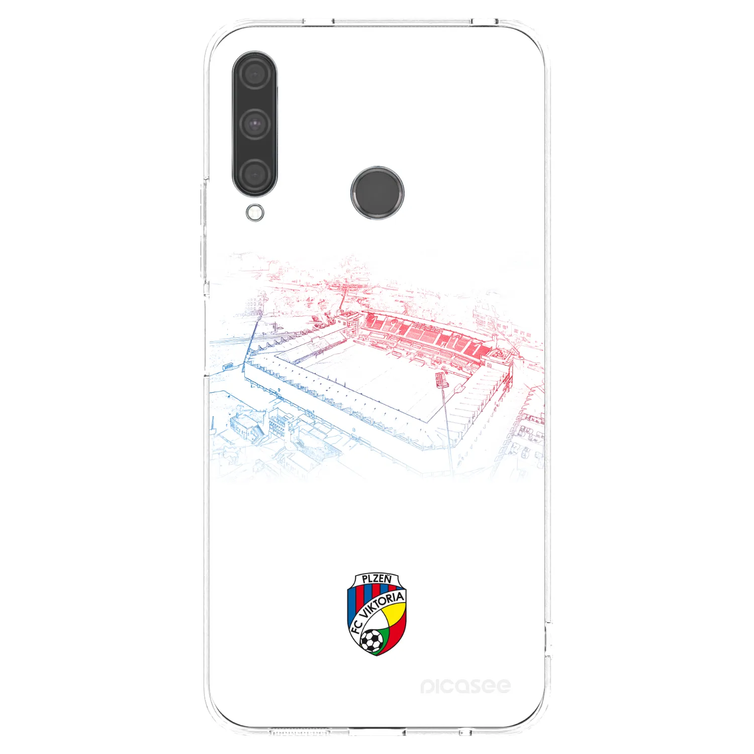 Picasee silikonový průhledný obal pro Huawei P40 Lite E - FC Viktoria Plzeň C
