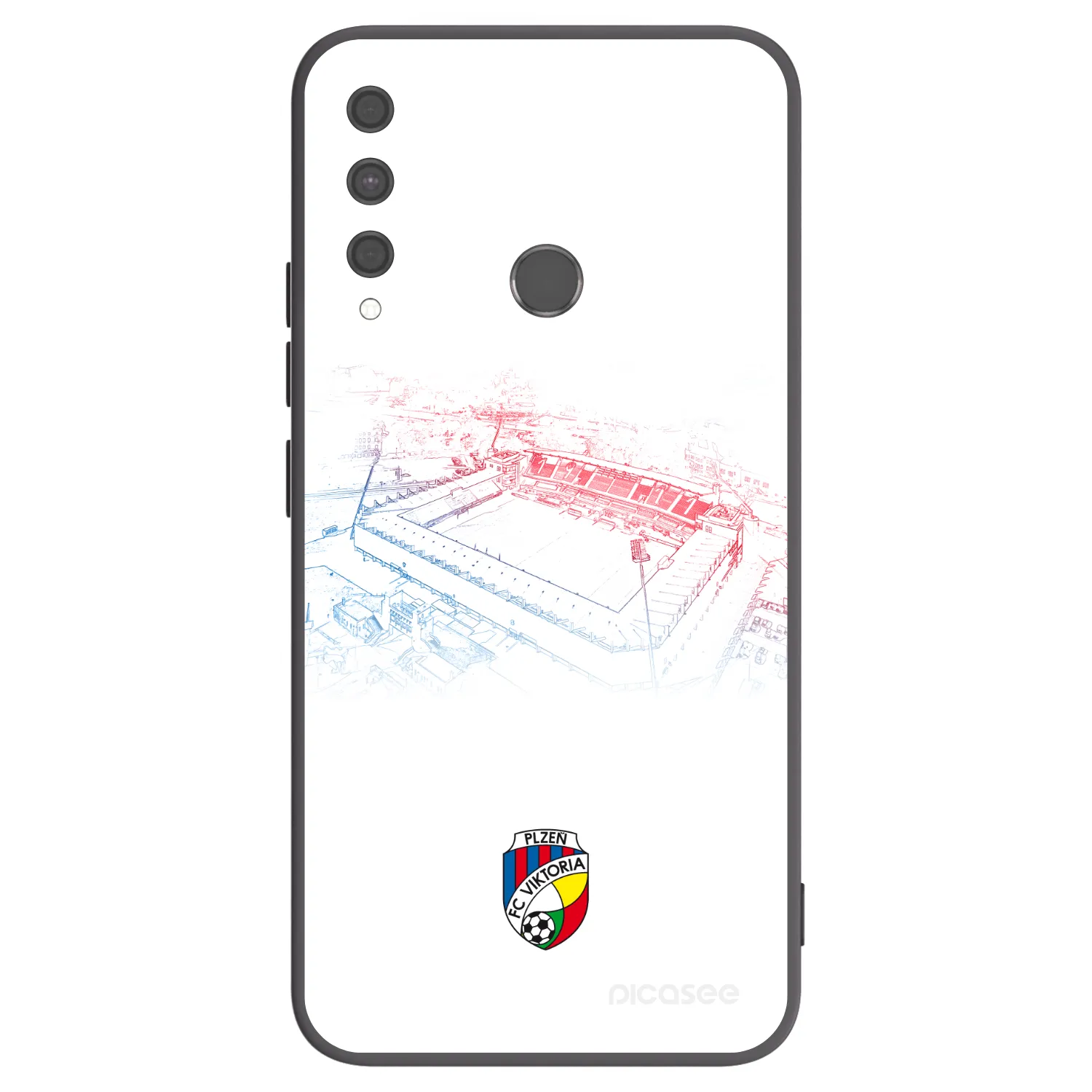 Picasee silikonový černý obal pro Huawei P40 Lite E - FC Viktoria Plzeň C