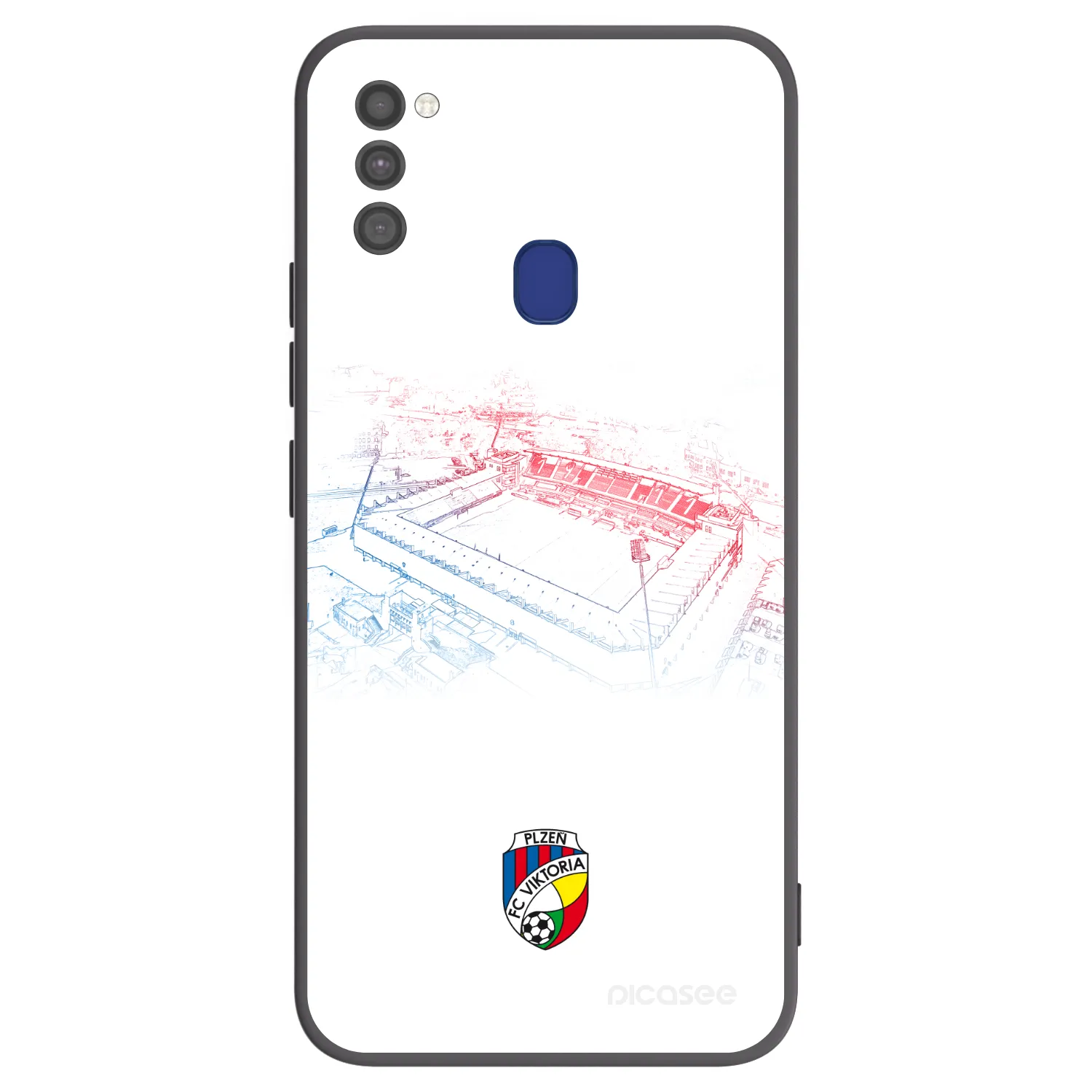 Picasee silikonový černý obal pro Samsung Galaxy M21 M215F - FC Viktoria Plzeň C