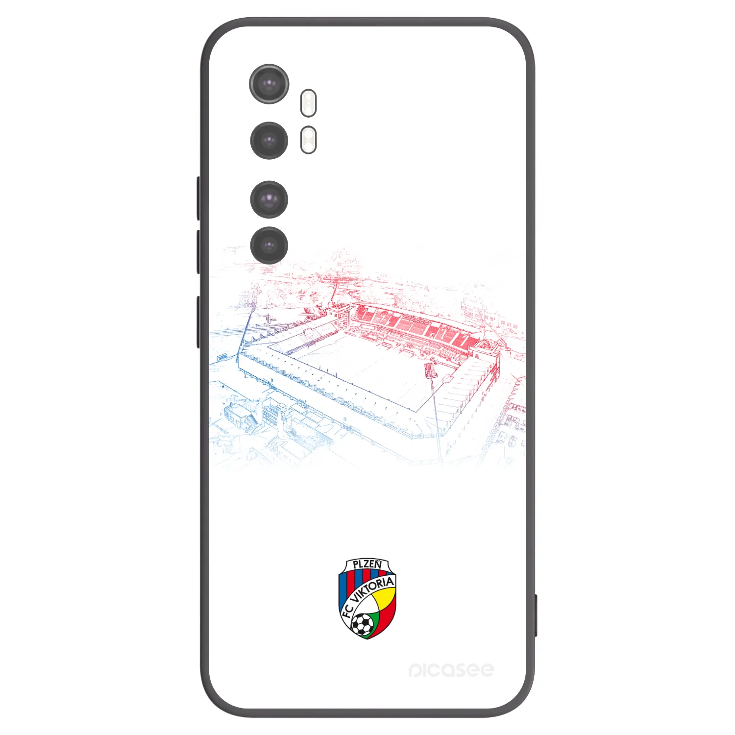 Picasee silikonový černý obal pro Xiaomi Mi Note 10 Lite - FC Viktoria Plzeň C