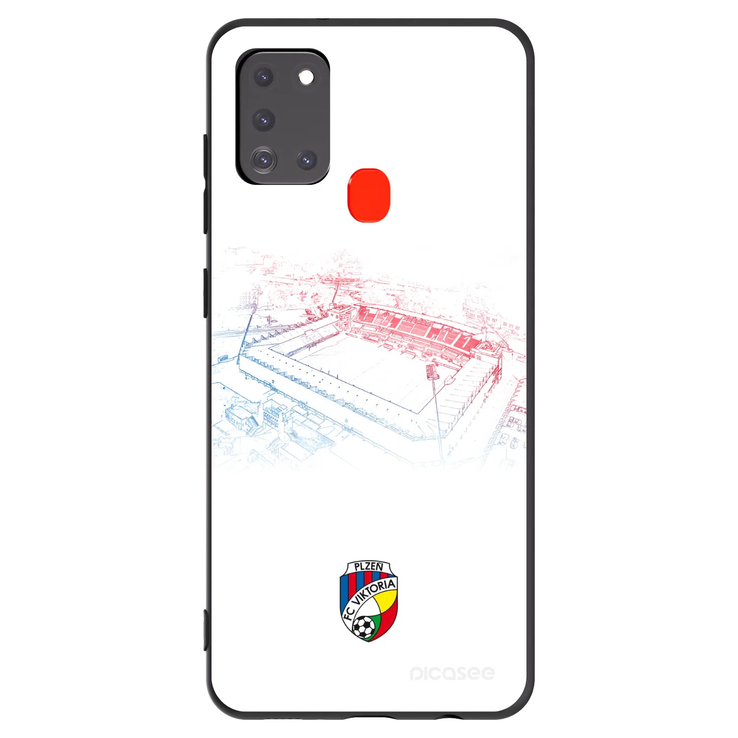 Picasee silikonový černý obal pro Samsung Galaxy A21s - FC Viktoria Plzeň C