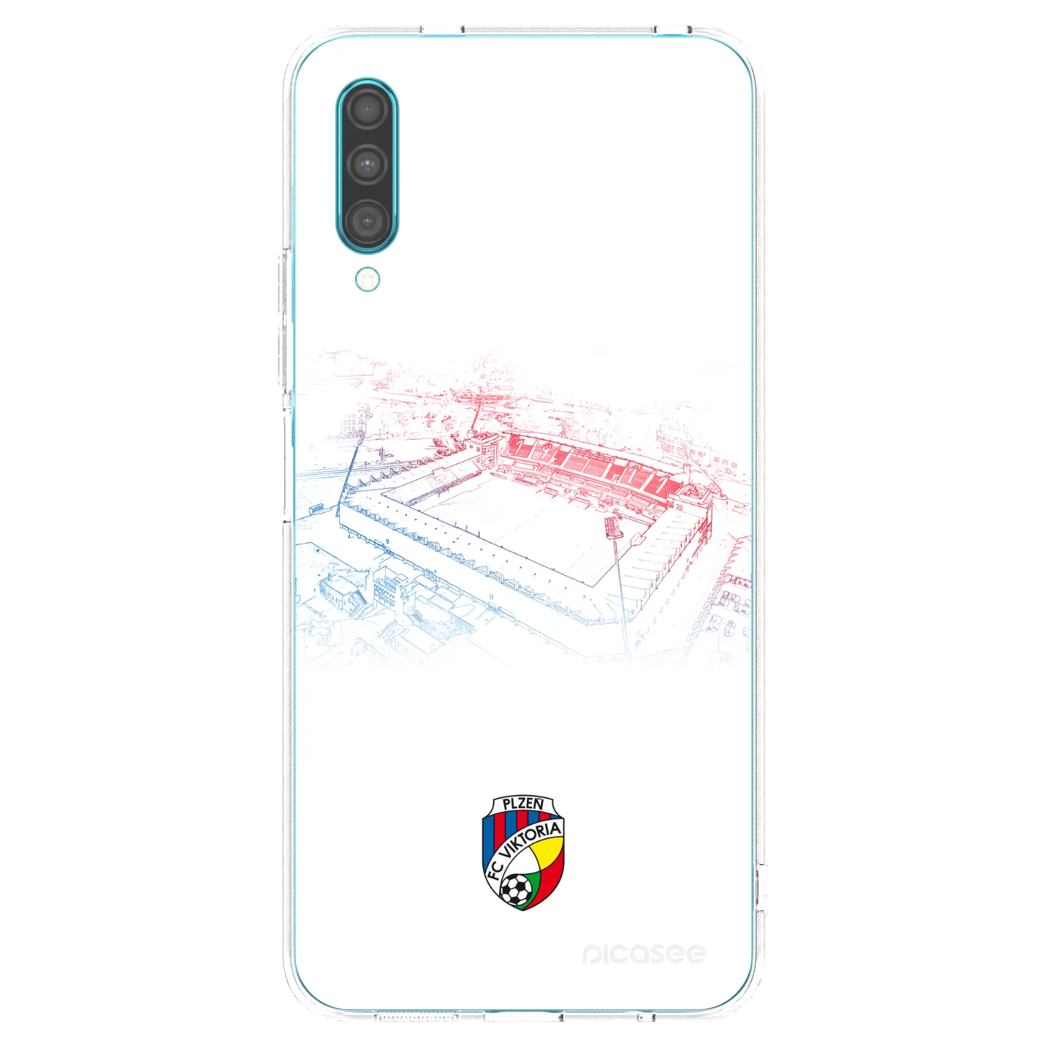 Picasee silikonový průhledný obal pro Samsung Galaxy A30s A307F - FC Viktoria Plzeň C