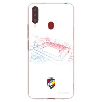 Picasee silikonový průhledný obal pro Samsung Galaxy A20s - FC Viktoria Plzeň C