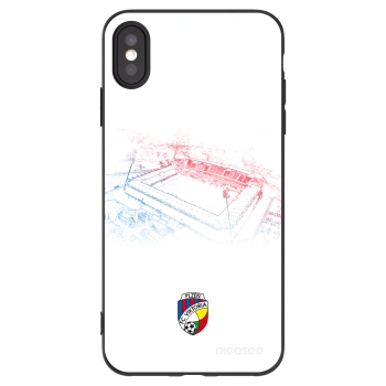 Picasee silikonový černý obal pro Apple iPhone XS Max - FC Viktoria Plzeň C