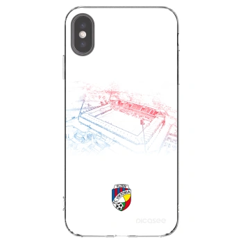 Picasee silikonový průhledný obal pro Apple iPhone XS Max - FC Viktoria Plzeň C