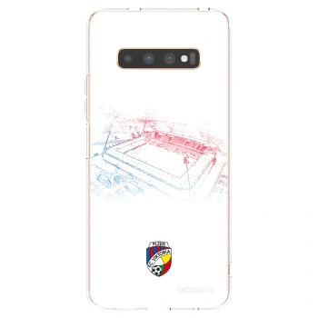 Picasee silikonový průhledný obal pro Samsung Galaxy S10 Plus G975 - FC Viktoria Plzeň C