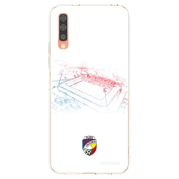 Picasee silikonový průhledný obal pro Samsung Galaxy A70 A705F - FC Viktoria Plzeň C