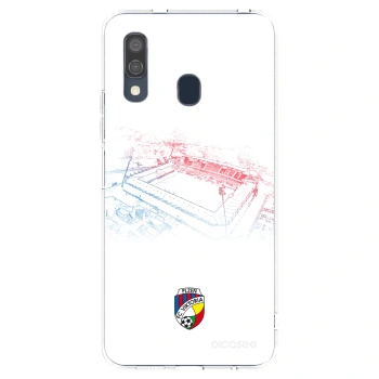 Picasee silikonový průhledný obal pro Samsung Galaxy A40 A405F - FC Viktoria Plzeň C