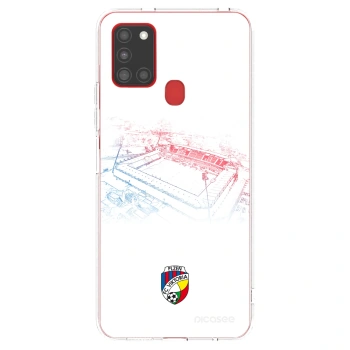 Picasee silikonový průhledný obal pro Samsung Galaxy A21s - FC Viktoria Plzeň C