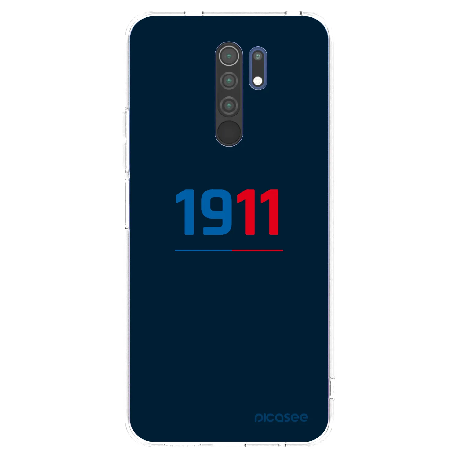 Picasee silikonový průhledný obal pro Xiaomi Redmi 9 - FC Viktoria Plzeň D