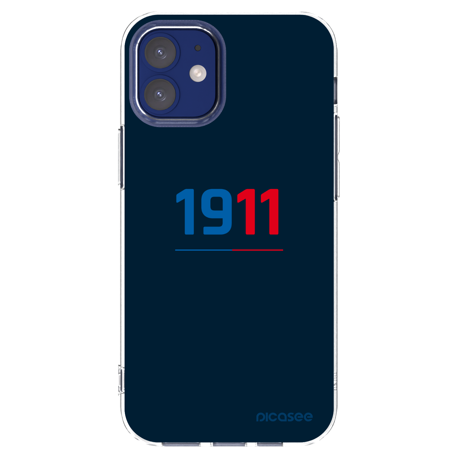 Picasee silikonový průhledný obal pro Apple iPhone 12 mini - FC Viktoria Plzeň D