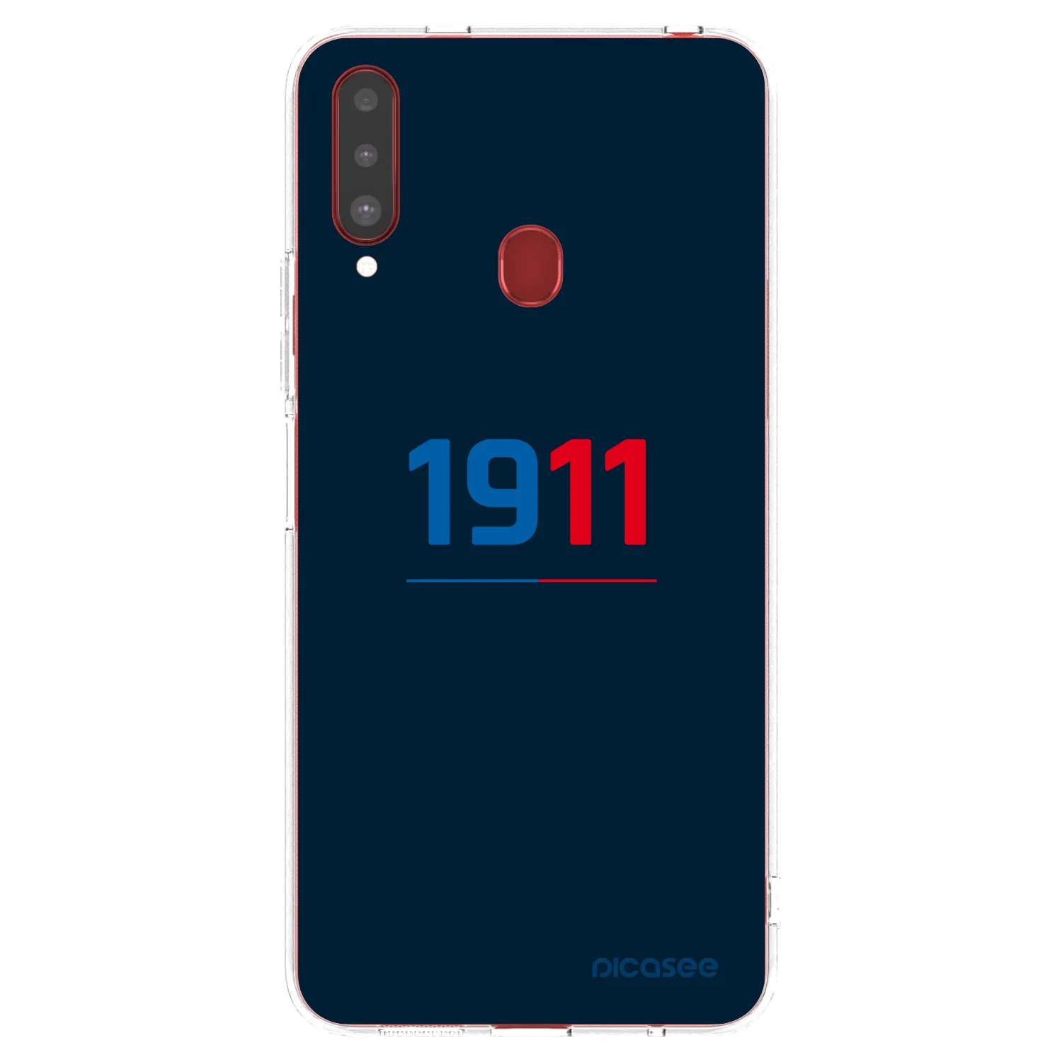 Picasee silikonový průhledný obal pro Samsung Galaxy A20s - FC Viktoria Plzeň D