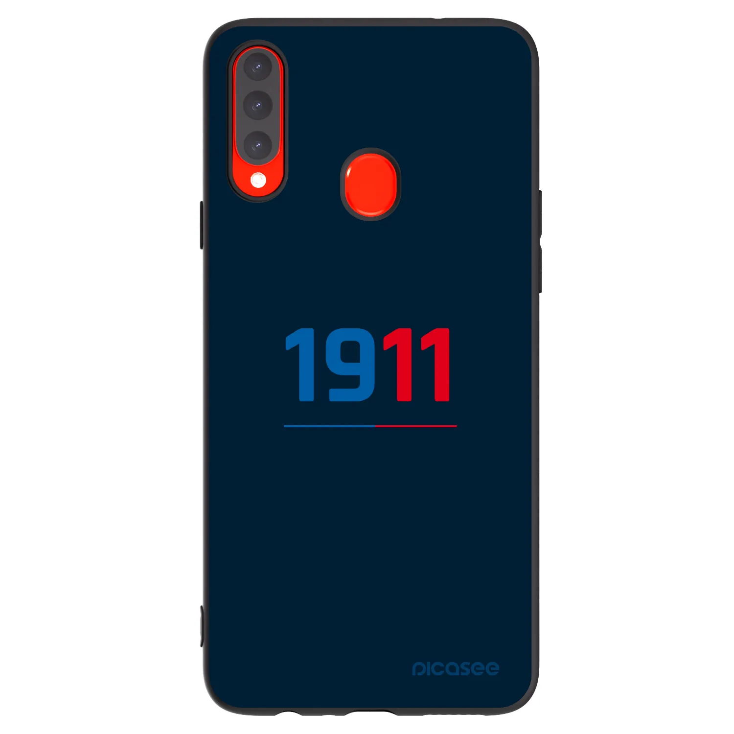 Picasee silikonový černý obal pro Samsung Galaxy A20s - FC Viktoria Plzeň D