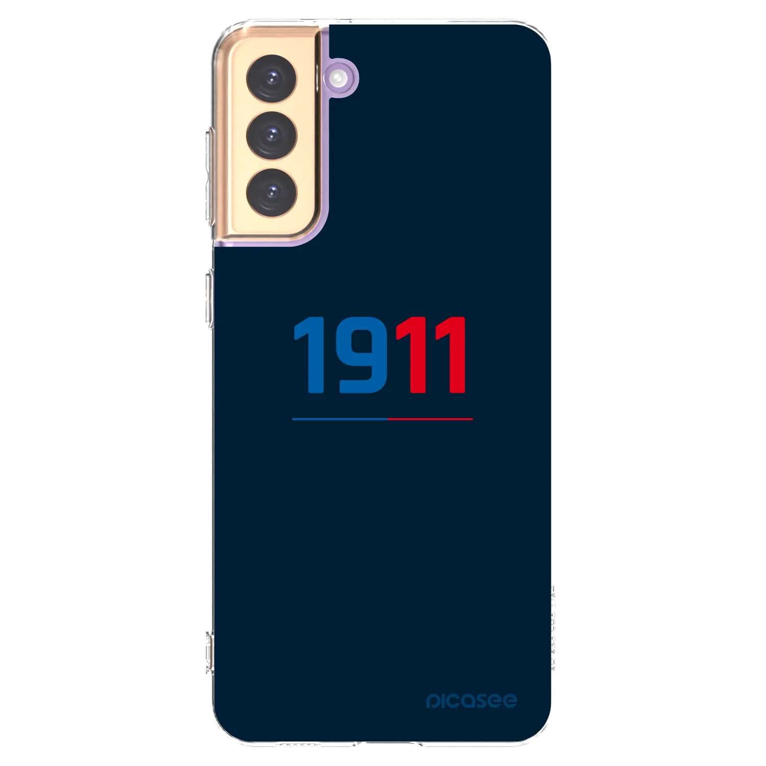 Picasee silikonový průhledný obal pro Samsung Galaxy S21+ 5G G996F - FC Viktoria Plzeň D