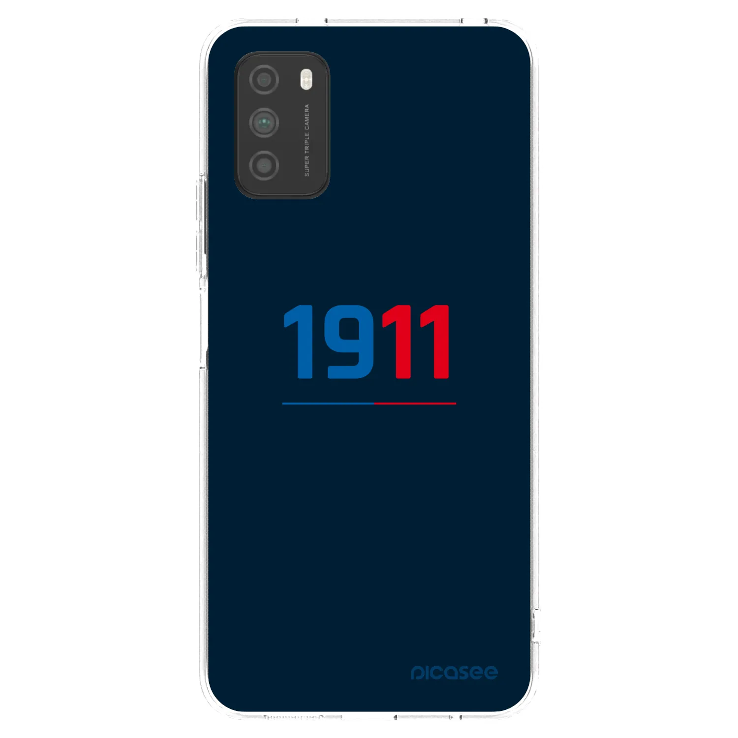 Picasee silikonový průhledný obal pro Xiaomi Poco M3 - FC Viktoria Plzeň D