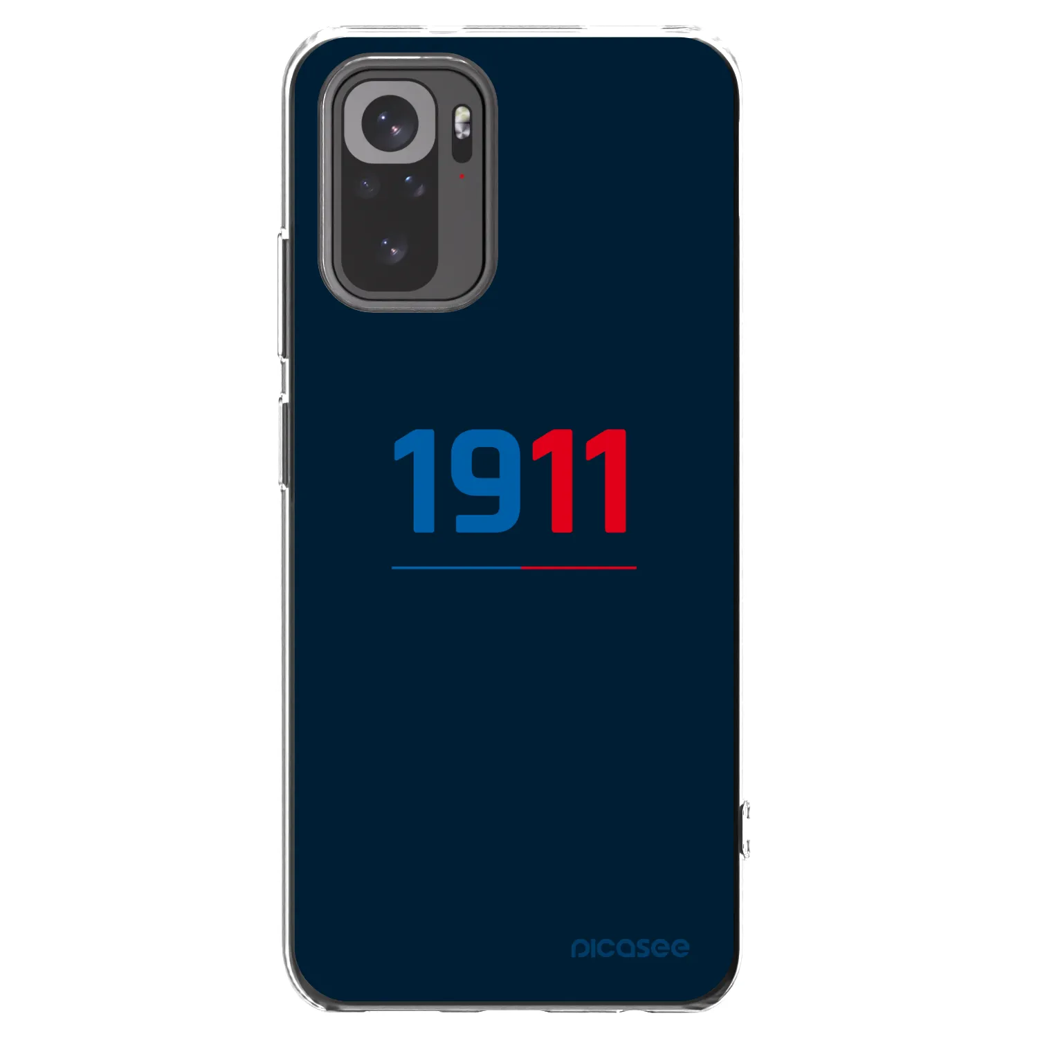 Picasee silikonový průhledný obal pro Xiaomi Redmi Note 10 - FC Viktoria Plzeň D
