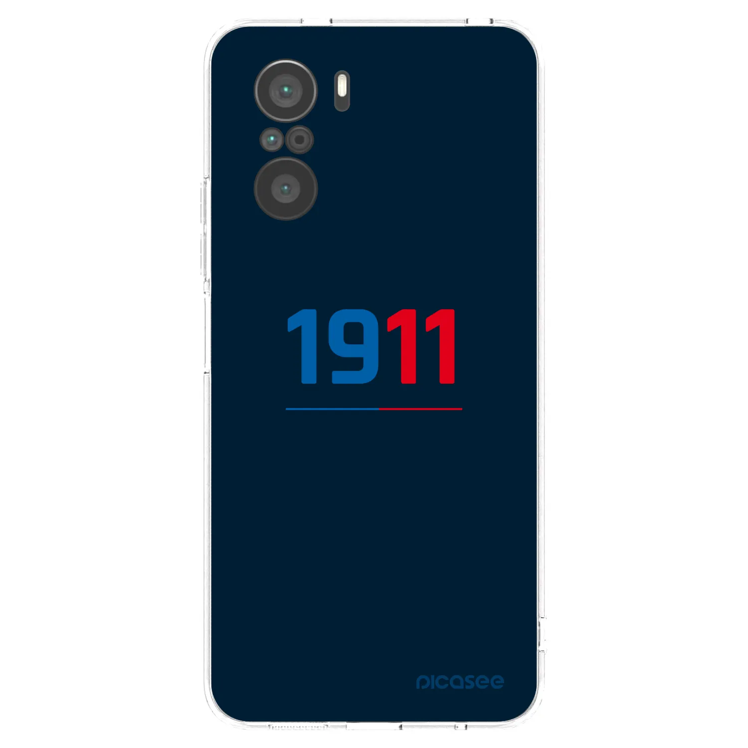 Picasee silikonový průhledný obal pro Xiaomi Poco F3 - FC Viktoria Plzeň D