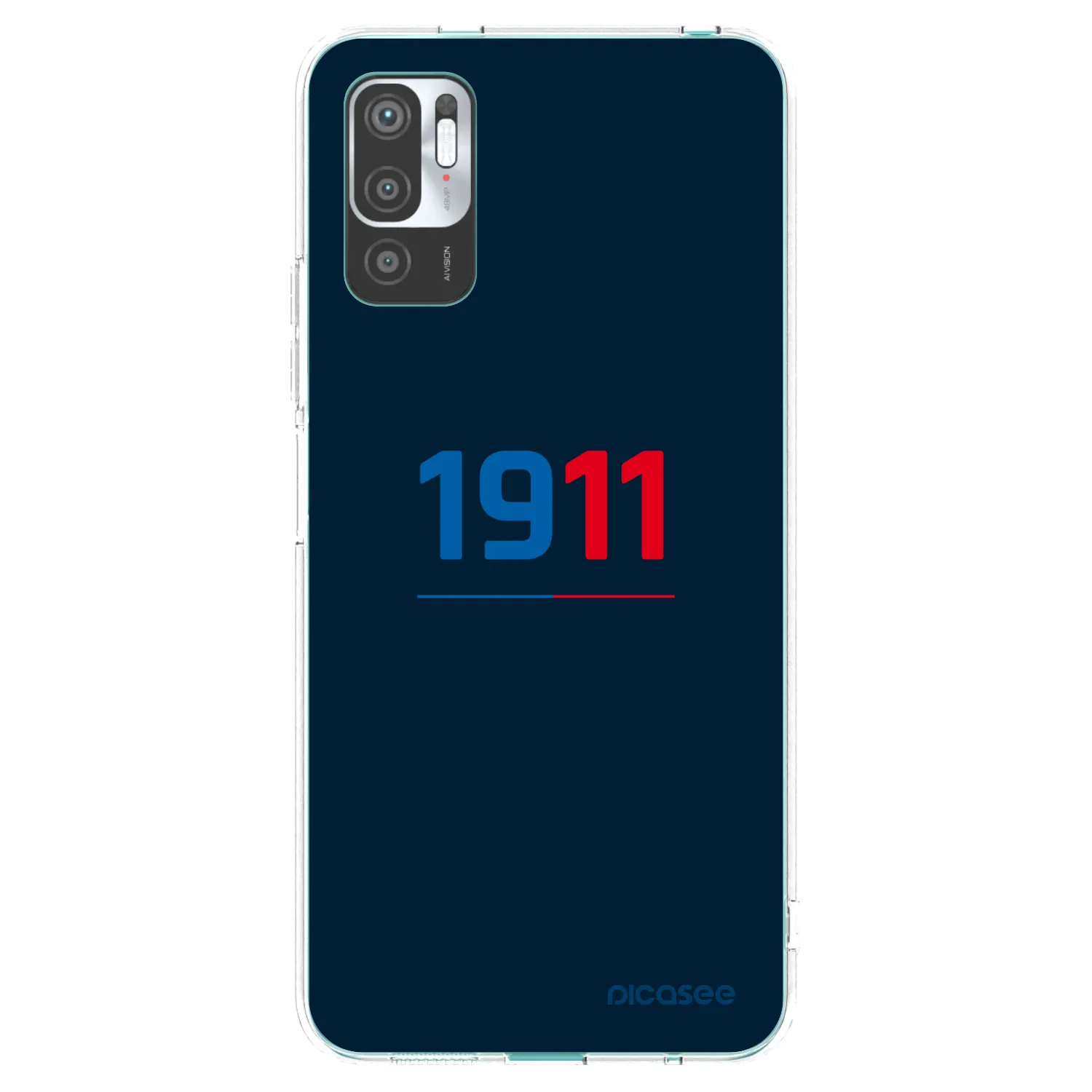 Picasee silikonový průhledný obal pro Xiaomi Redmi Note 10 5G - FC Viktoria Plzeň D