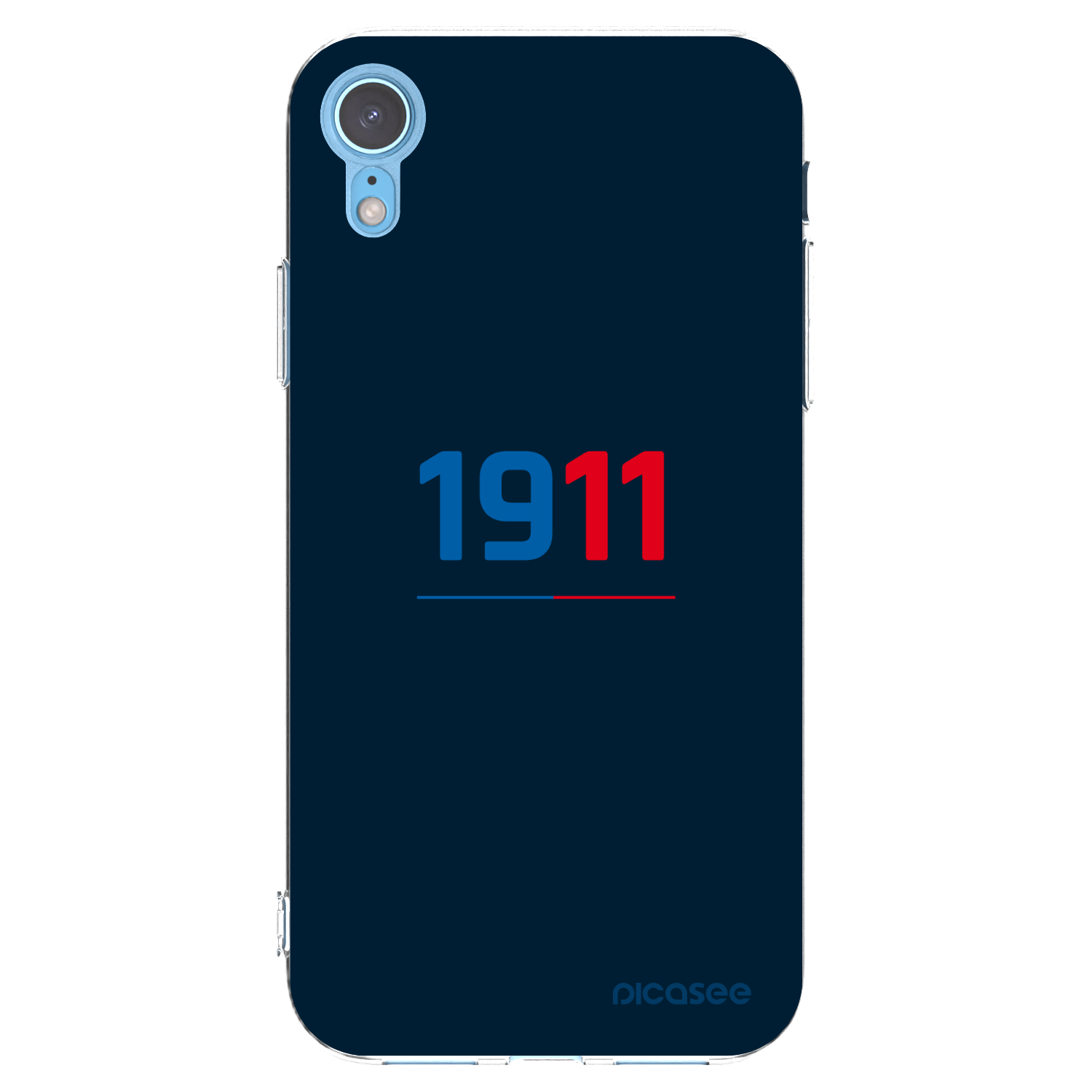 Picasee silikonový průhledný obal pro Apple iPhone XR - FC Viktoria Plzeň D
